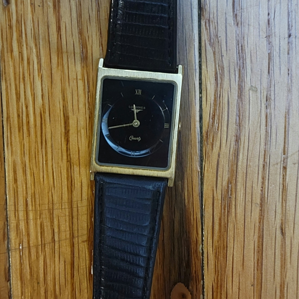 Longines vintage 14 karat gold plated men's watch unisex 80s works